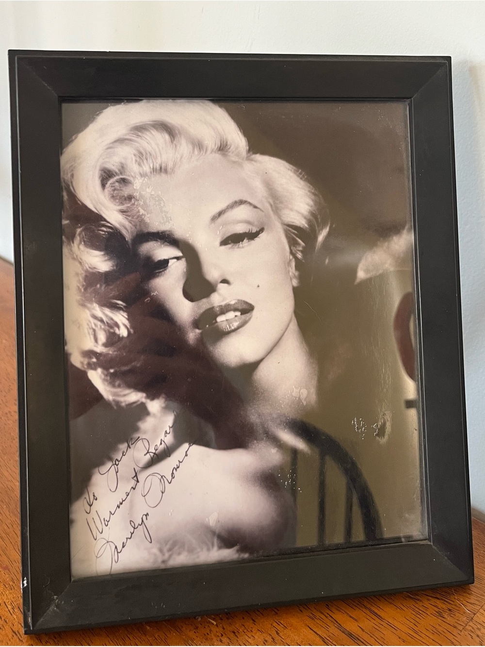 Vintage Signed Marilyn Monroe portrait